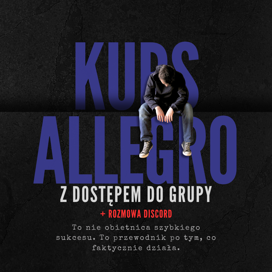 Kurs Allegro z dostępem do grupy + rozmowa discord